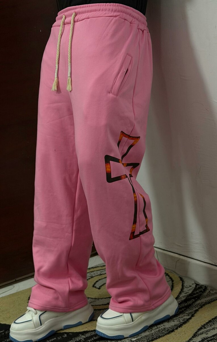 Pantalon de jogging rose chic