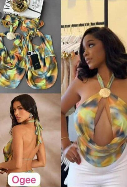 Haut dos nu imprimé