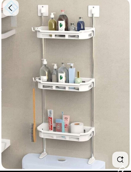 Étagère de Douche Réglable 3 Niveaux