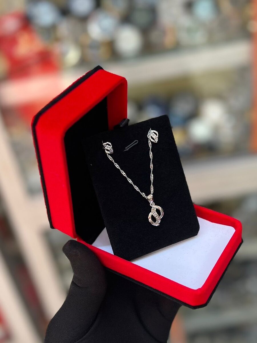 Collier en argent et or