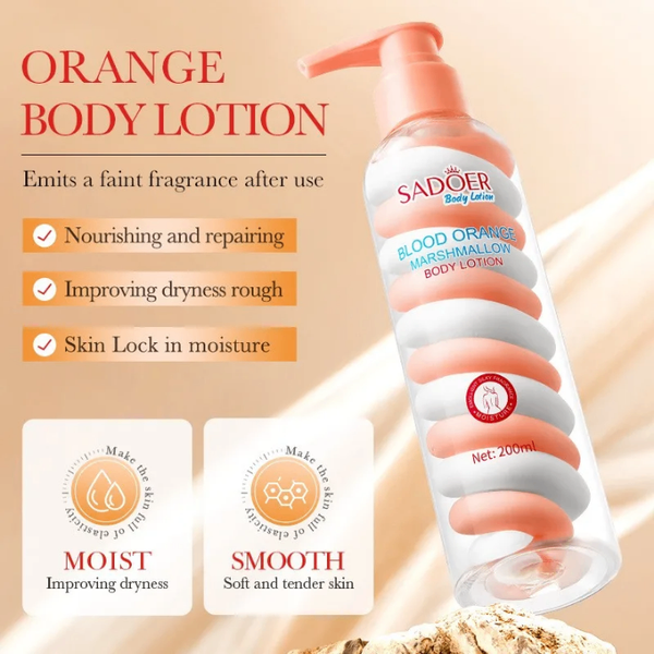 Lait à l'orange et niacinamide