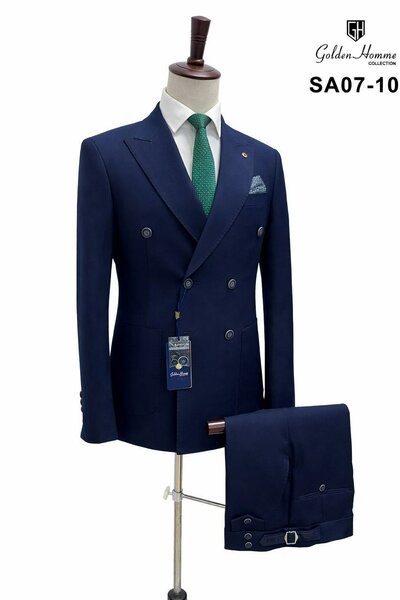 Costume Double Boutonnage Élégant