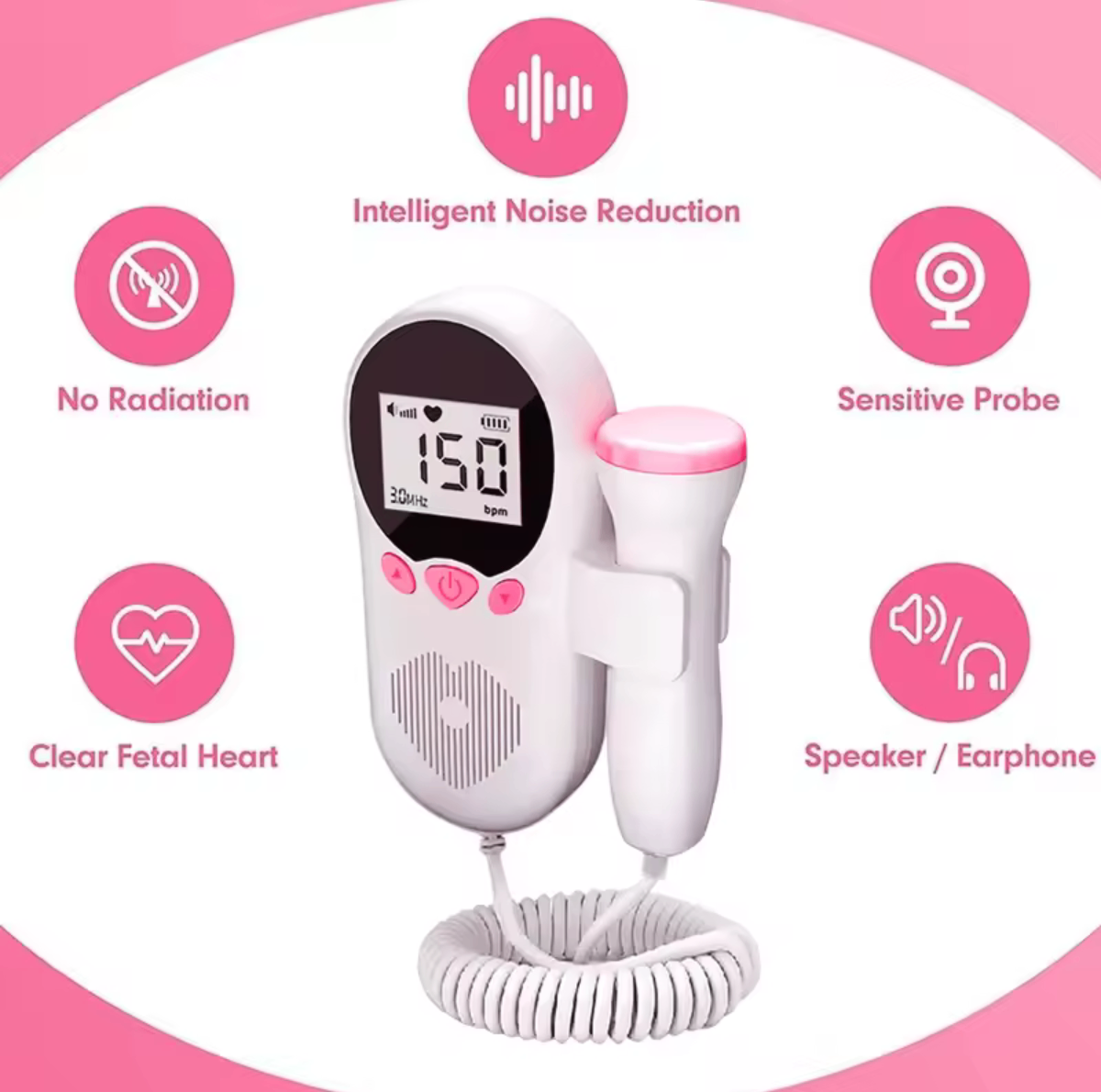 Doppler fœtal portable sans radiation