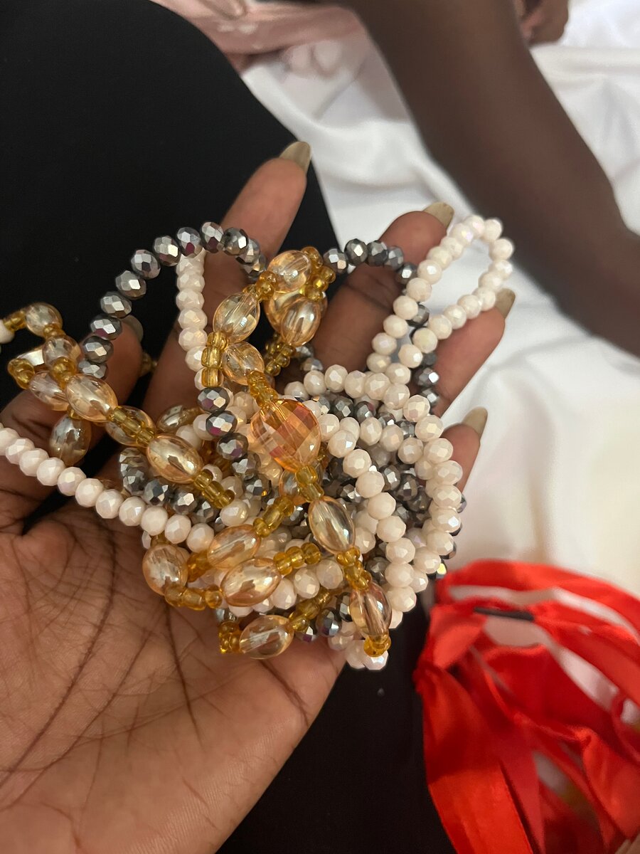 Bracelets en perles étincelantes