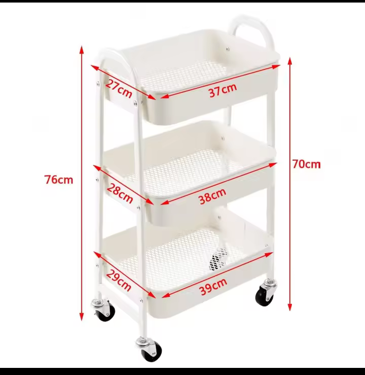 Chariot de Rangement à Roulettes