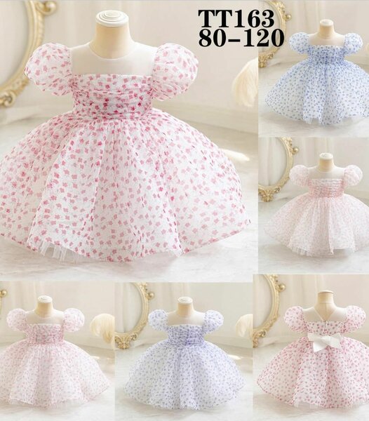 Robe Fille Princesse Fleurie