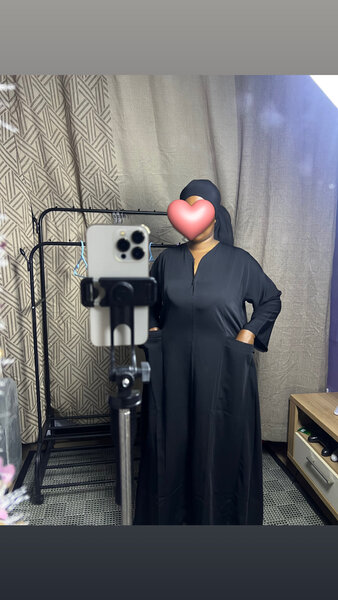 Abaya longue noire pour femmes