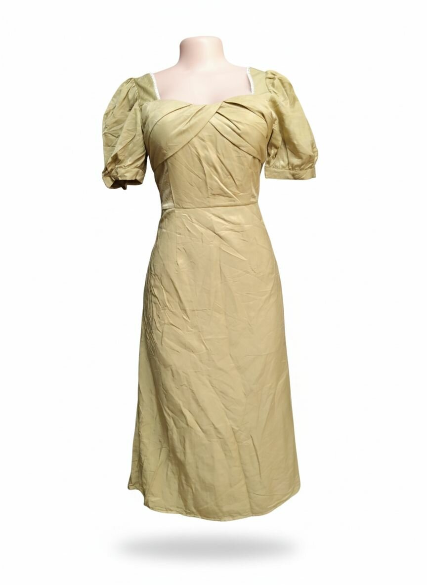 Robe élégante à manches bouffantes