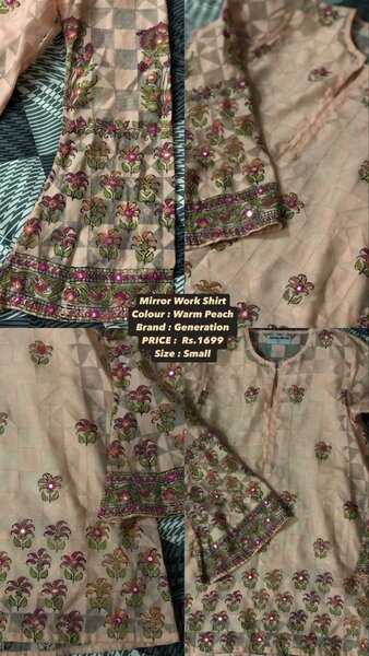 Mirror work short kurti