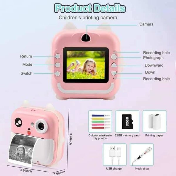 Appareil Photo Enfant Imprimante