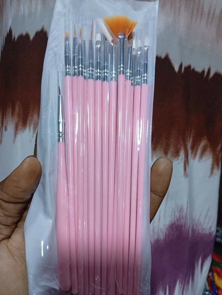 Pinceaux Maquillage Rose 12 Pièces