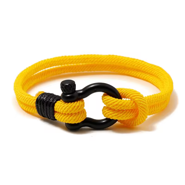 Bracelet  corde élégant Jaune