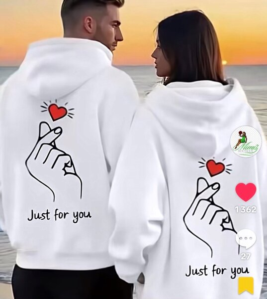 Sweat-shirt couple personnalisé