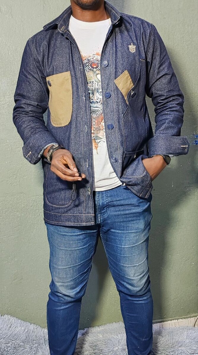 Veste en denim avec poches