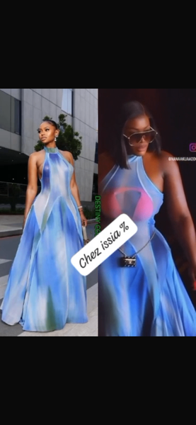 Robe longue élégante dégradée