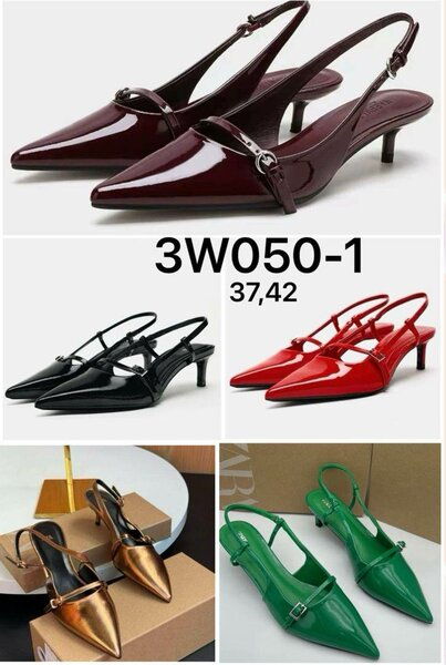 Escarpins à talon verni élégant