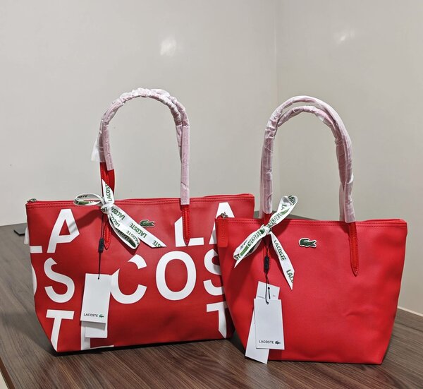 Sac cabas Lacoste rouge