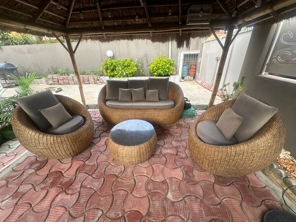 Salon de jardin en rotin élégant