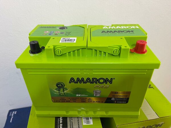 Amaron car batteries and other types are available