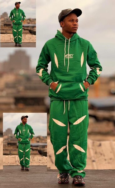 Ensemble de survêtement vert tendance