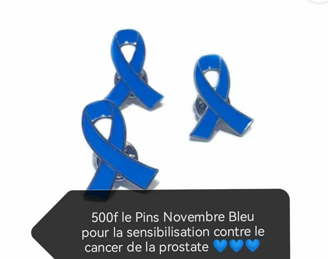 Blue Awareness Ribbon Pin