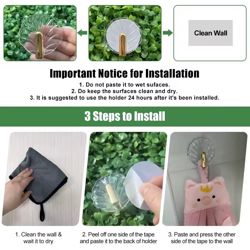 Crochet en coquille lot de 10