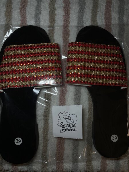 Sandales perlées élégantes