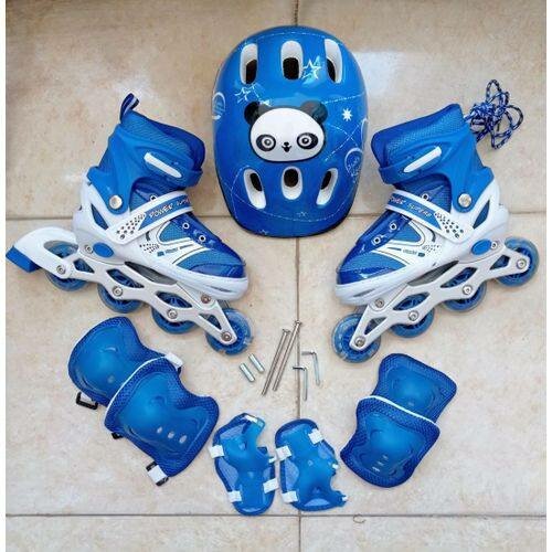 Kit de Roller Enfant avec Casque et Protections