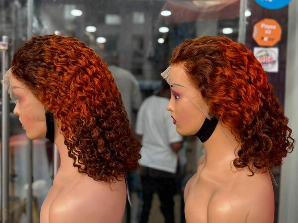 Perruque Bouclée Rouille