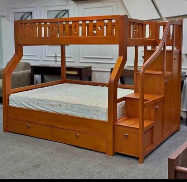 Lit superposé en bois massif