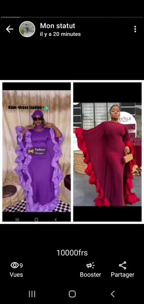 Robe élégante à volants