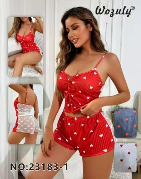 Pyjama Femme Imprimé Cœur