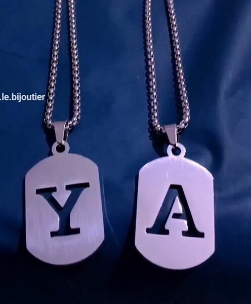 Colliers avec initiales