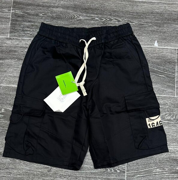 Shorts cargo homme noirs