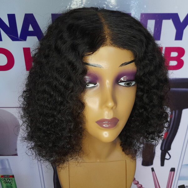 Pixie curls with hand tied closure wig cap