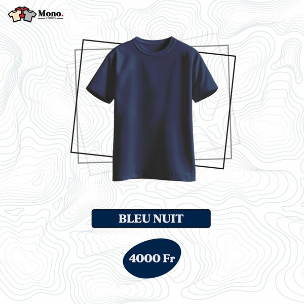 T-shirt Bleu Nuit Classique