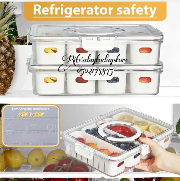 4 compartment fridge storage