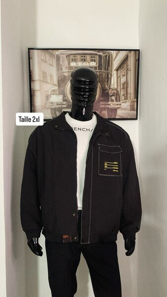 Veste Homme Noire 2XL
