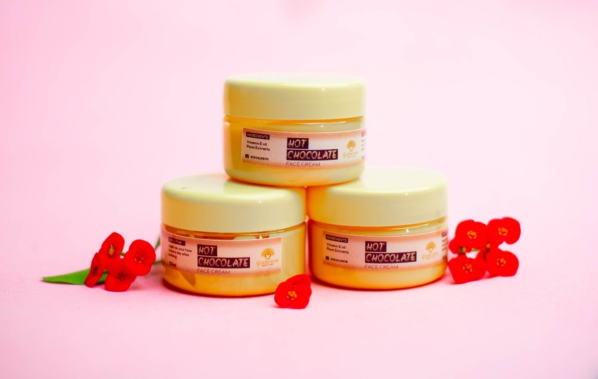 Hot chocolate face cream