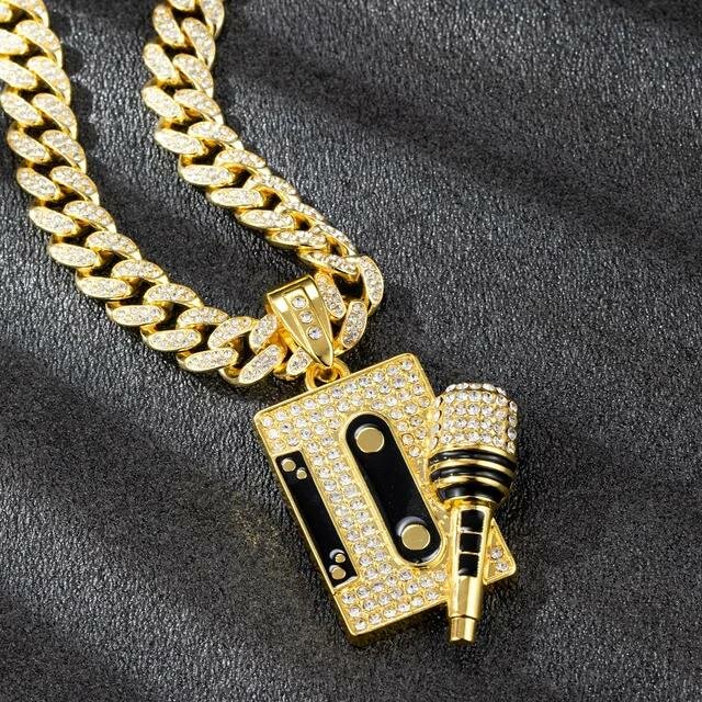 Collier gourmette doré