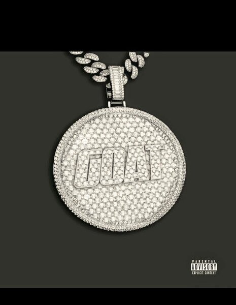 Pendentif G.O.A.T en argent massif