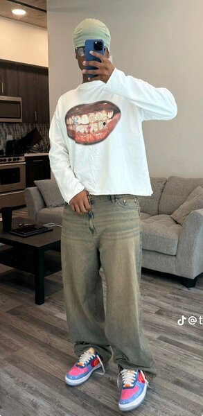 T-shirt imprimé à manches longues