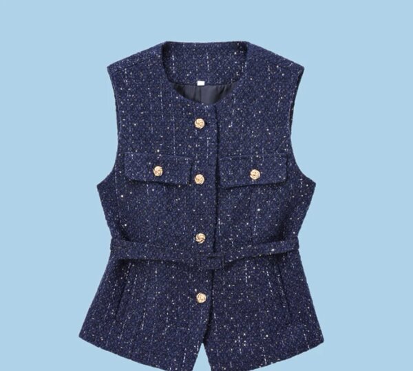 Твидовая жилетка