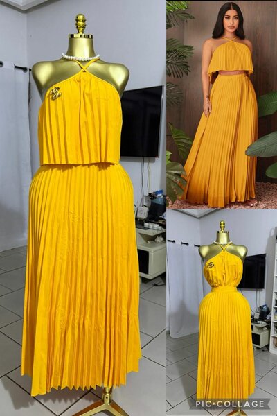 Robe élégante avec fente haute