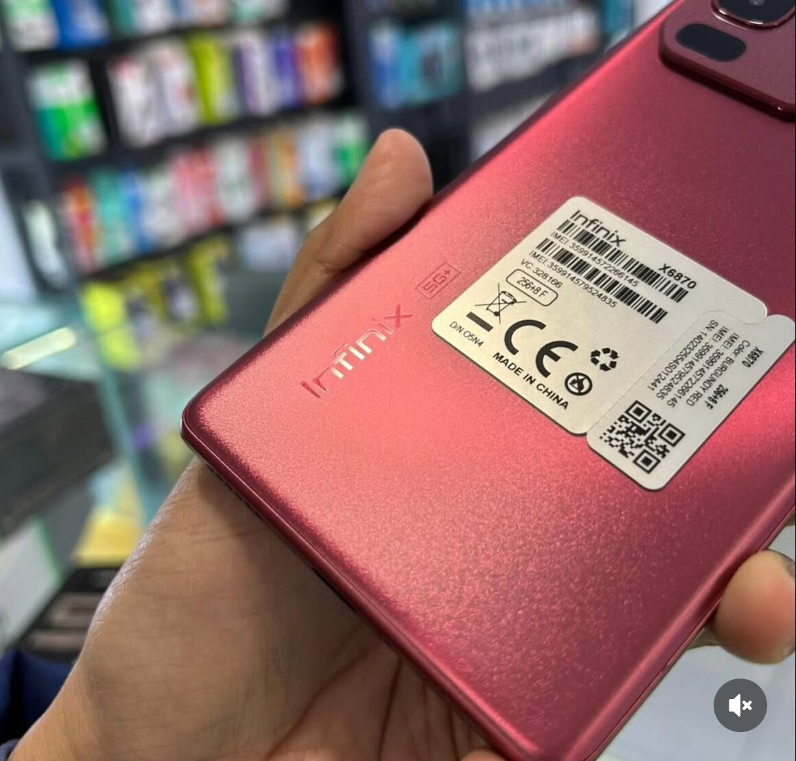 Infinix X6820 Smartphone Rouge