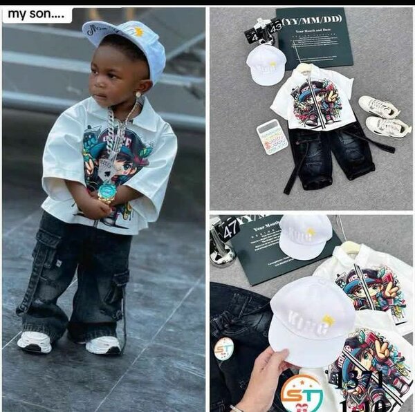 Ensemble garçon : Veste + jeans + chaussures