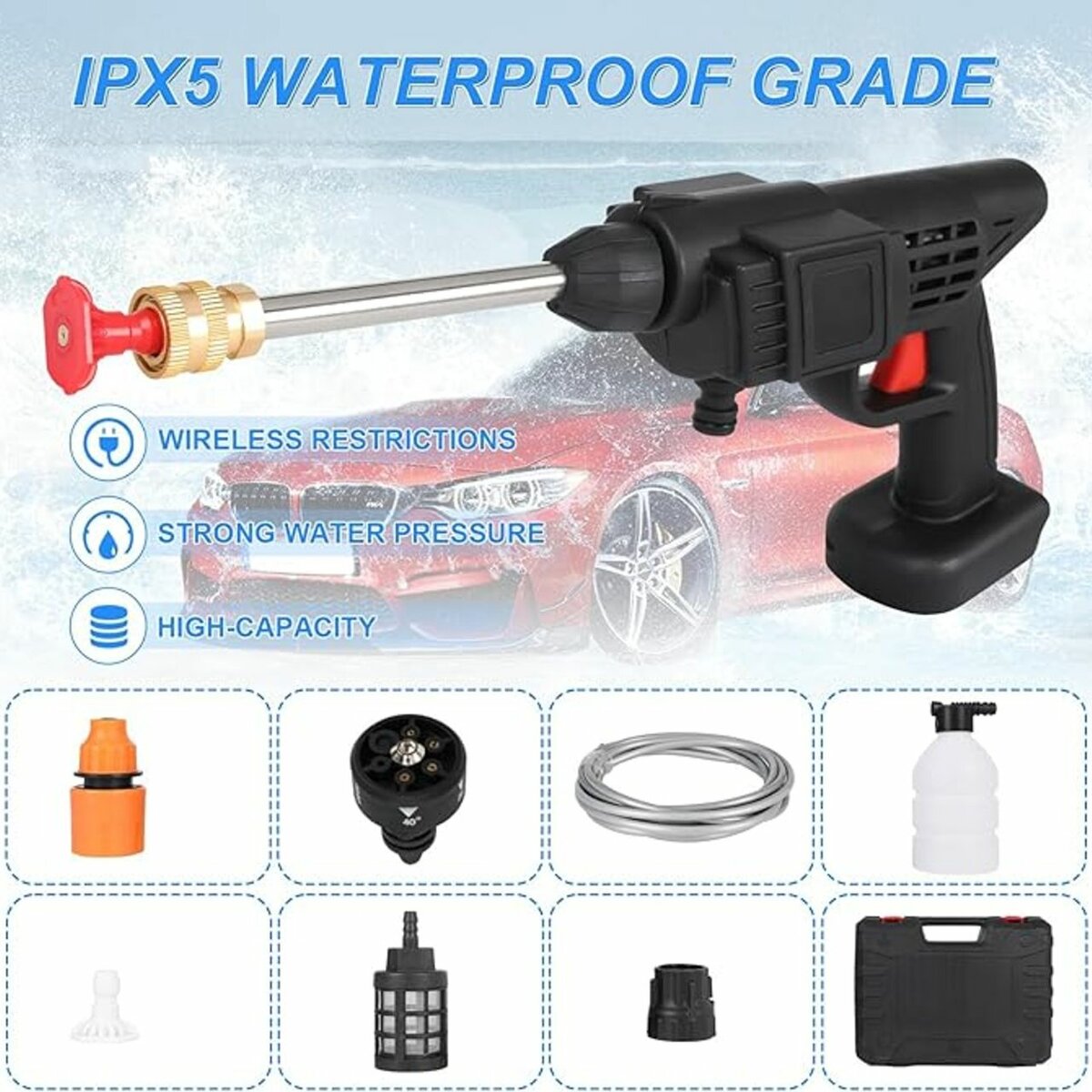 Rechargeable Car Washing Gun