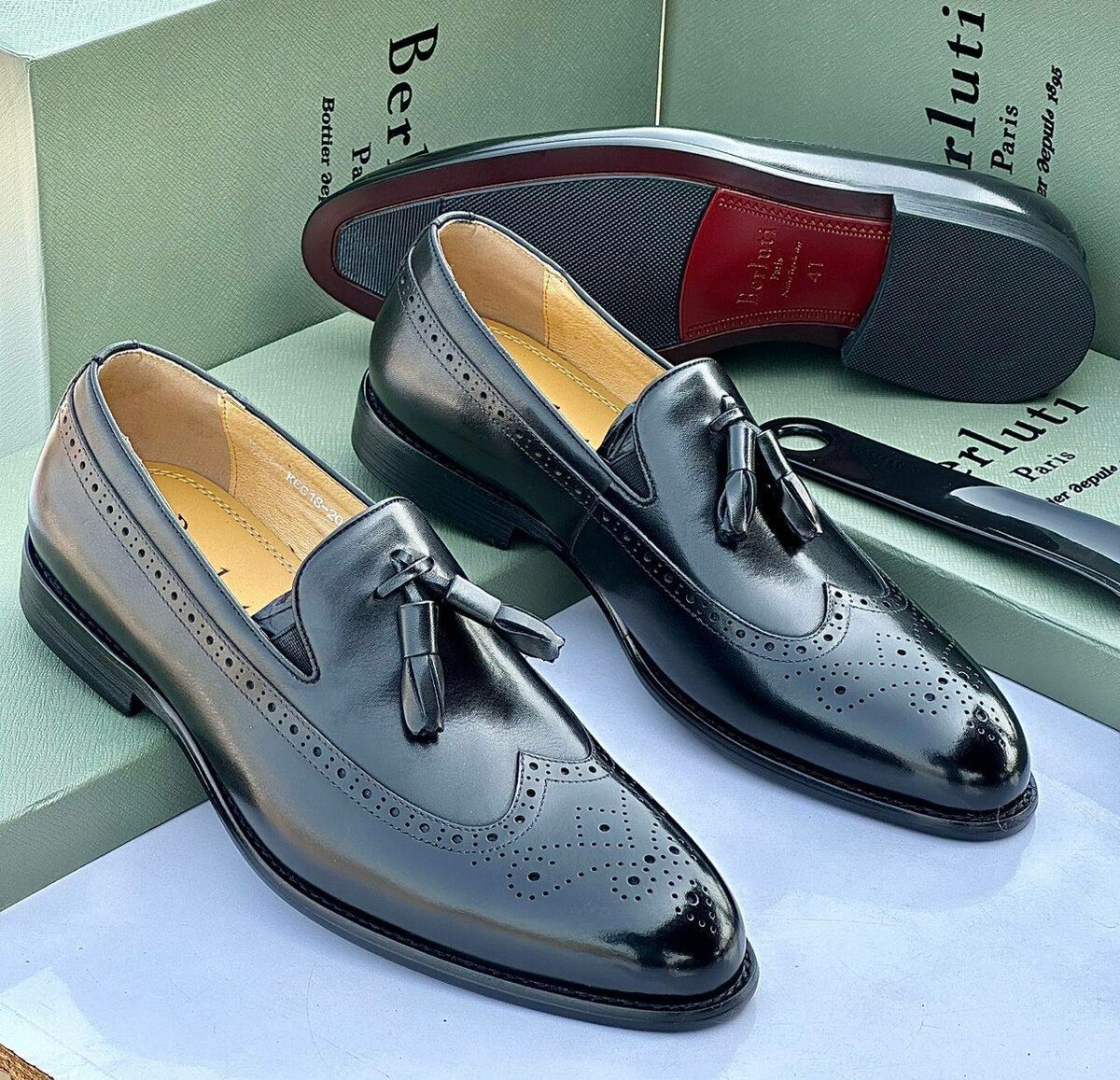 Mocassins en cuir élégants