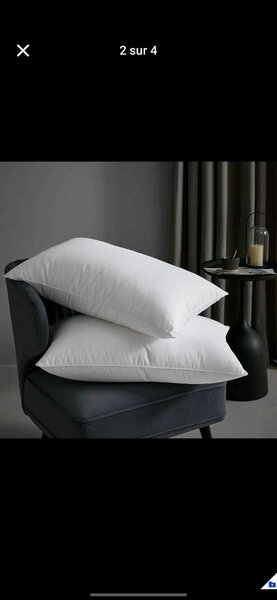 Oreillers confortables blancs
