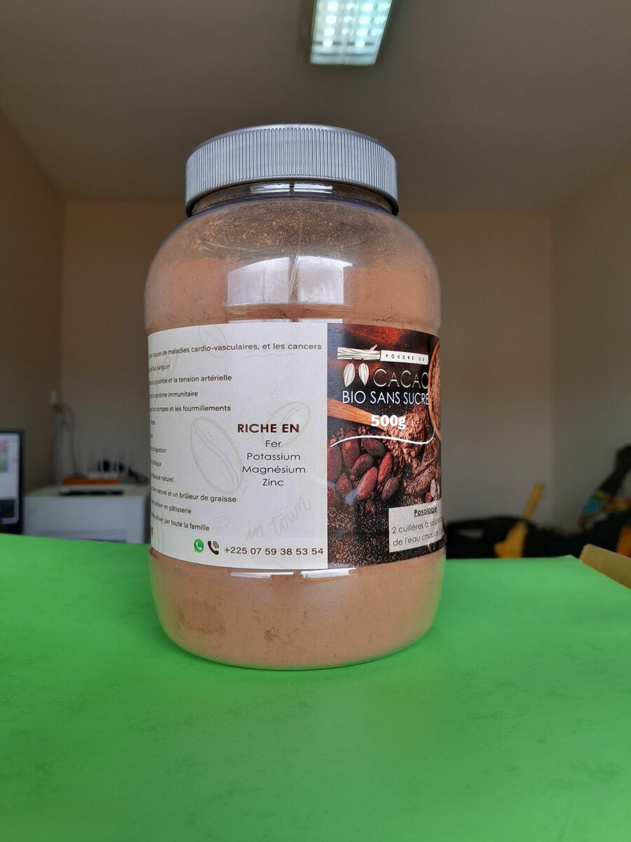 Poudre de cacao bio